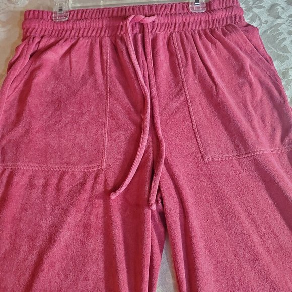 Zenana Plus Size Set Sweatpants Hoodie Full Zip Jacket Loop Terry Rose 1X 2X 3X - Picture 5 of 5